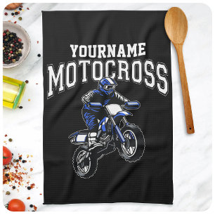 Paño De Cocina Carreras personalizada de moto-cruz sucia para cic