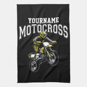 Paño De Cocina Carreras personalizada de moto-cruz sucia para cic