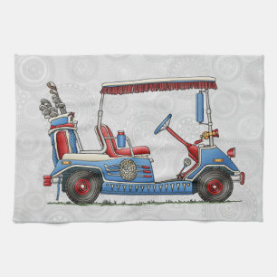 Paño De Cocina Carro de golf lindo