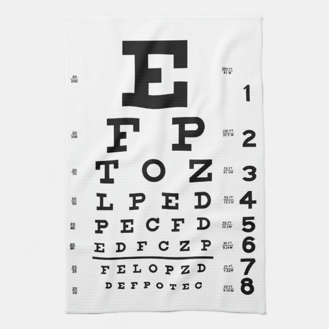Paño De Cocina Carta de ojo (Vertical)