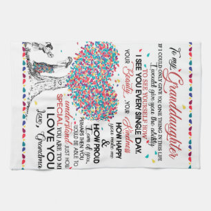Paño De Cocina Carta Personalizada A Mi Nieta De Gran Bretaña