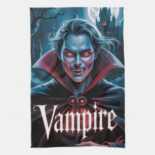 Paño De Cocina Cartel de película de vampiro clásico al estilo de