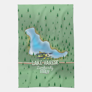 Paño De Cocina Cartel de viaje al Lago Varese, Lombardía, Italia