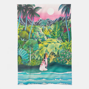 Paño De Cocina Cartel de Viaje de Hawái