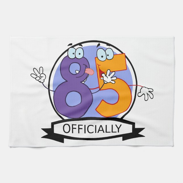 Paño De Cocina Cartel oficial de cumpleaños 85 (Horizontal)