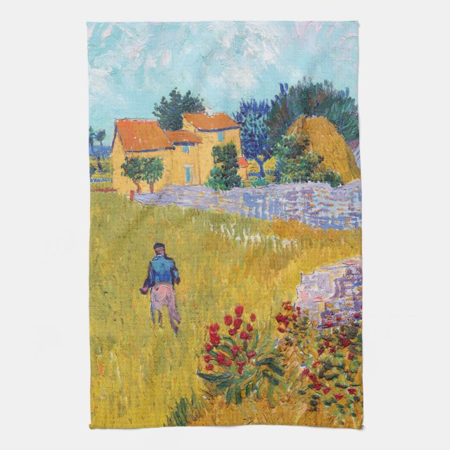 Paño De Cocina Casa de campo en Provenza, Van Gogh (Vertical)