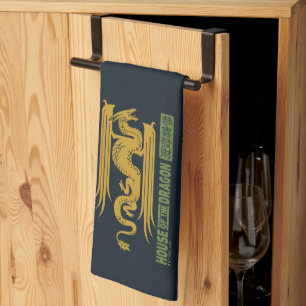 Paño De Cocina Casa del Dragón Oro y Año Nuevo Verde   恭 喜 發 財