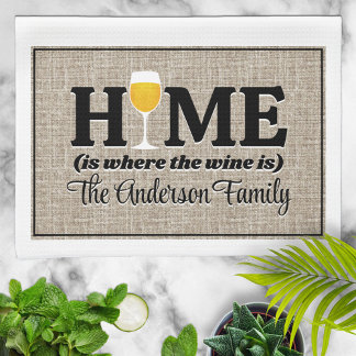 Paño De Cocina Casa es donde el vino es personalizado