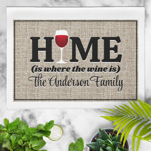 Paño De Cocina Casa es donde el vino es personalizado