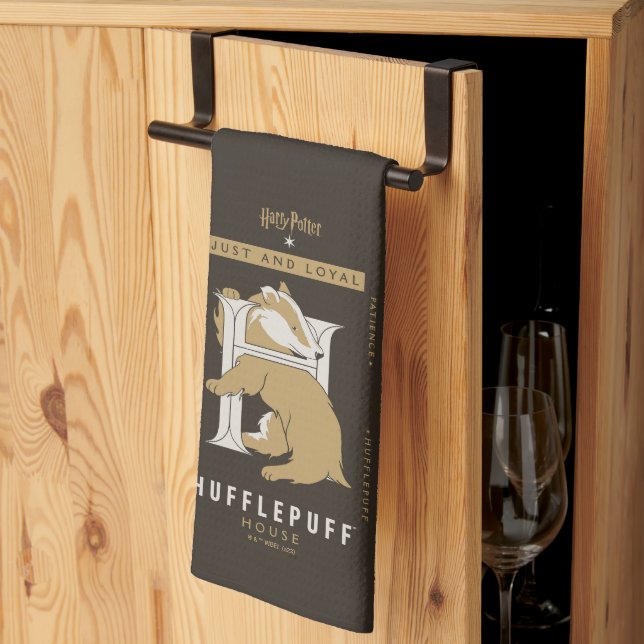 Paño De Cocina Casa HuFFLEPUFF™ Justa Y Leal (Pliegue de tercios)