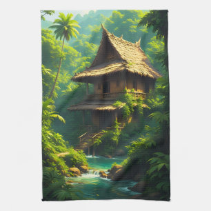 Paño De Cocina Casa junto al río - Una casa junto al río