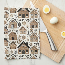 Paño De Cocina Casas de Gingerbread para navidades