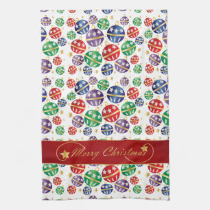 Paño De Cocina Cascabeles de las Felices Navidad