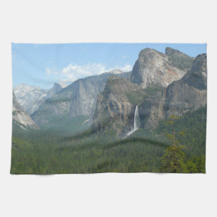 Paño De Cocina Cascada Bridalveil y Half Dome en Yosemite