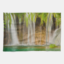 Paño De Cocina Cascada verde de verano