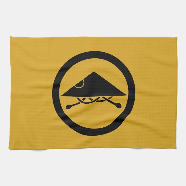 Paño De Cocina Casco Ashigaru en círculo (Horizontal)