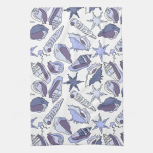 Paño De Cocina Cascos marinos Lavendar
