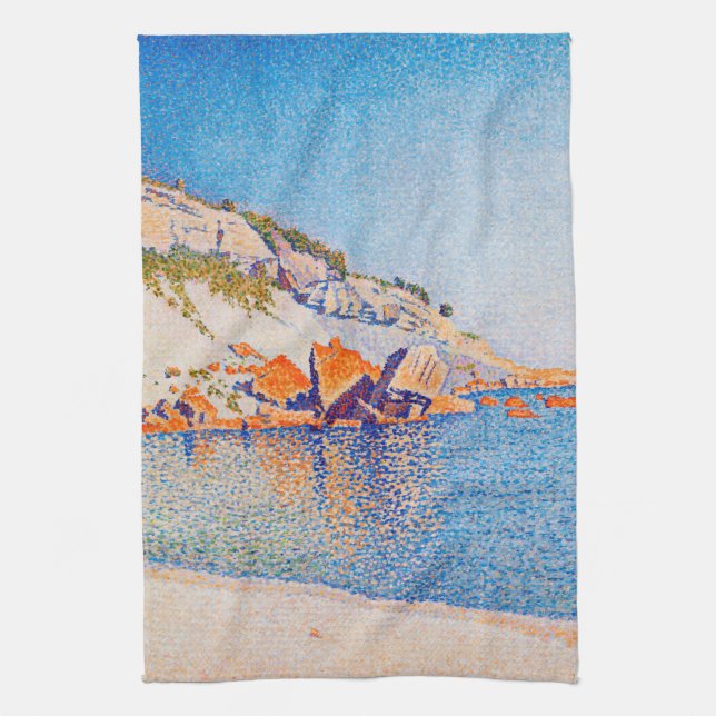 Paño De Cocina Cassis, Cap Lombard, Opus 196, Signac (Vertical)