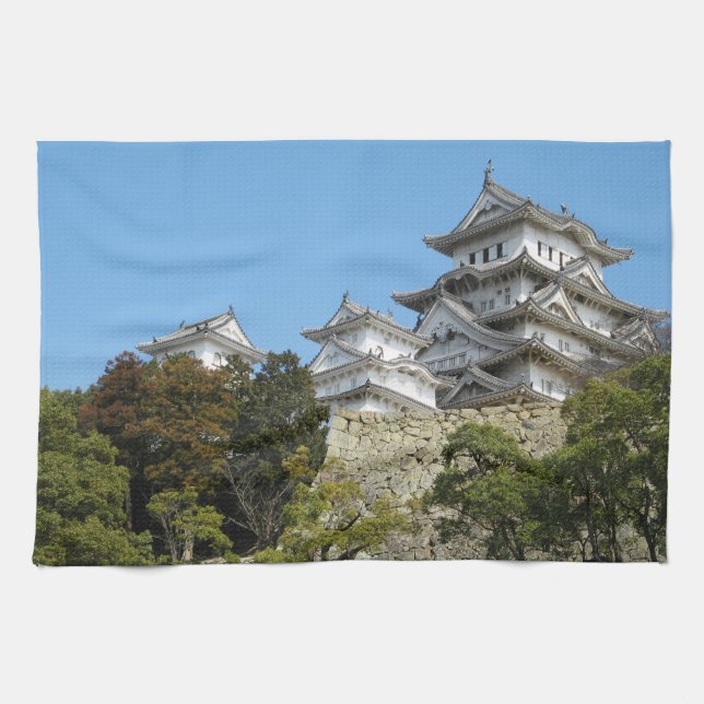 Paño De Cocina Castillo de Himeji 姫 路 城, Hyogo, Japón (Horizontal)