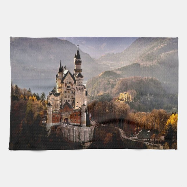 Paño De Cocina Castillo Neuschwanstein Alemania (Horizontal)
