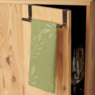 Paño De Cocina Casual verde oliva o botánico formal