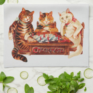 Paño De Cocina Cat Chess Checkmate Louis Wain