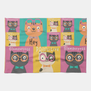 Paño De Cocina Cat Dice Hey Memes Graciosos