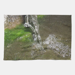 Paño De Cocina Catarata de agua tambaleante burbujeando cocción d
