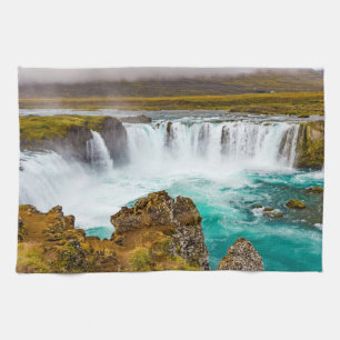 Paño De Cocina Catarata de Godafoss, Islandia