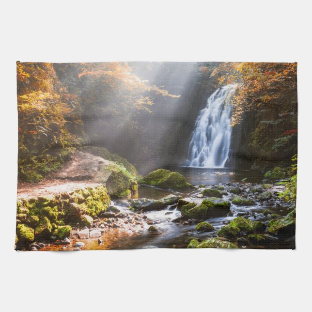 Paño De Cocina Cataratas | Gleno, Irlanda del Norte (Horizontal)