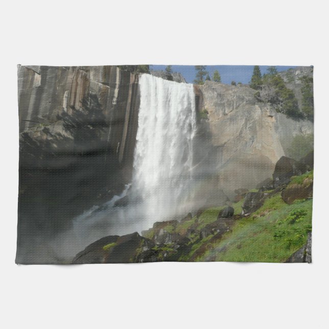 Paño De Cocina Cataratas I en el Parque Nacional Yosemite (Horizontal)