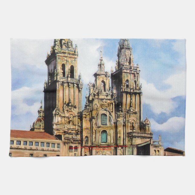 Paño De Cocina Catedral de Santiago de Compostela (A Coruña) (Horizontal)