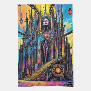 Paño De Cocina Catedral de Steampunk