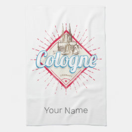 Paño De Cocina Catedral Retro de la Ciudad de Colonia Alemania
