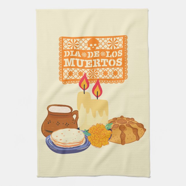Paño De Cocina Celebración del Día de los Muertos (Vertical)