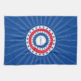 Paño De Cocina Celebrar las estrellas rojas, blancas y azules