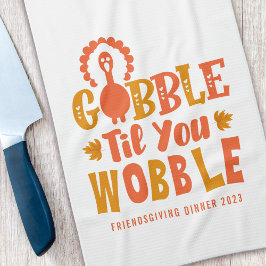 Paño De Cocina Cena Agradable Gobble Hasta Que Tocas
