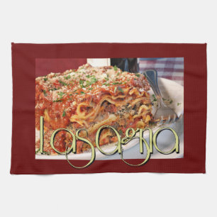 Paño De Cocina Cena de Lasagna en restaurante italiano