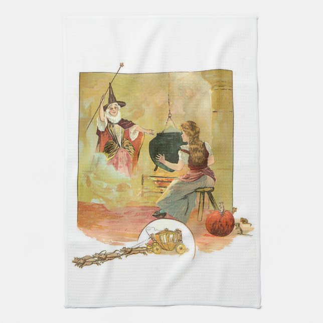 Paño De Cocina Cenicienta y su madre de hadas de dios (Vertical)