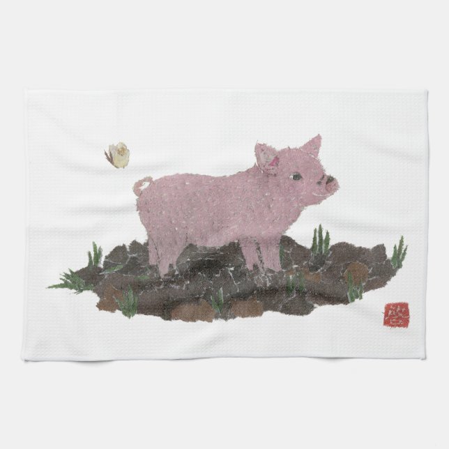 Paño De Cocina Cerdo (Horizontal)