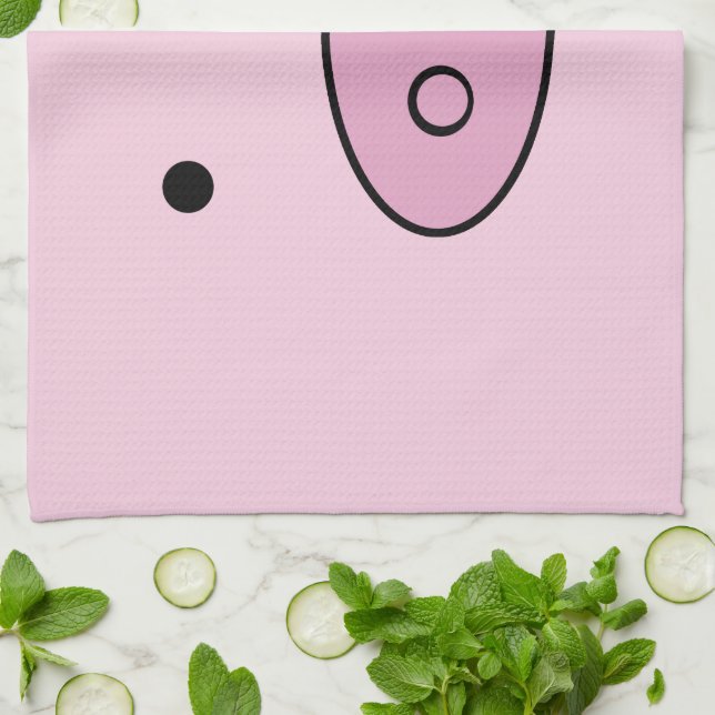 Paño De Cocina Cerdo, Cerdito, cerdo, cerdo rosado, animal de gra (Doblado)