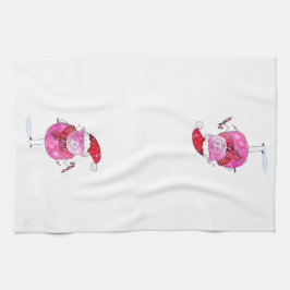 Paño De Cocina Cerdo de Navidades caprichosos