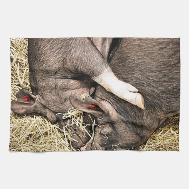 PAÑO DE COCINA CERDOS CUTIDOS (Horizontal)