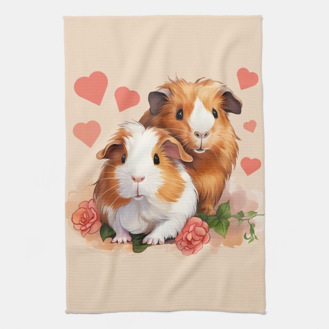 Paño De Cocina Cerdos de Love Guinea (Vertical)