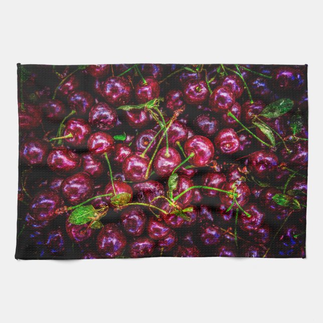 Paño De Cocina Cerezas (Horizontal)