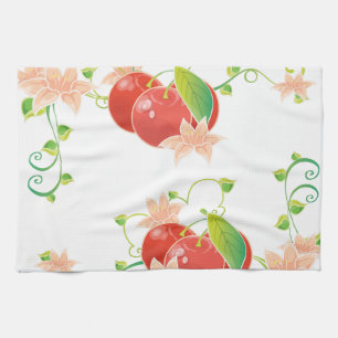 Paño De Cocina Cerezas rojas