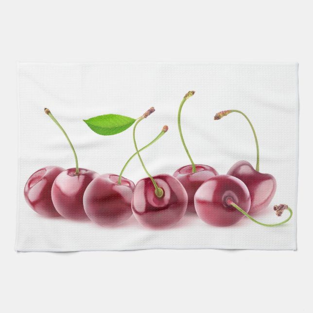 Paño De Cocina Cerezas seguidas (Horizontal)