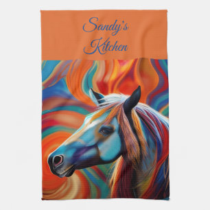 Paño De Cocina Cerrar la cabeza de caballo