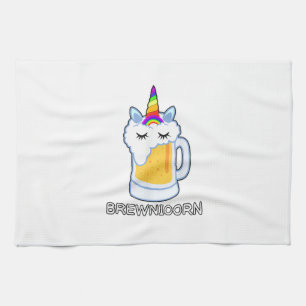 Paño De Cocina Cerveza Bebiendo Brewnicorn Lindo Unicornio Fiesta