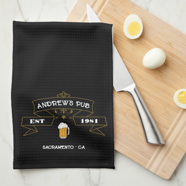 Paño De Cocina Cerveza pub Breve (Doblado Cuarto)